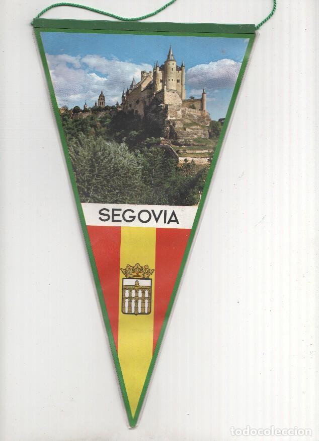 Collection pennants: BANDERIN: SEGOVIA - Foto del ALCAZAR DE SEGOVIA y escudo de la localidad (Dos Caras). - VARIOS