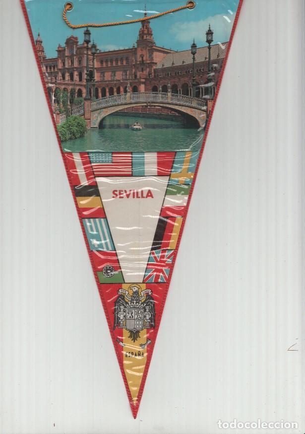 Collection pennants: BANDERIN: SEVILLA - Imagen de la Plaza Espa&ntilde;a Y PUENTE DEL LEON de Sevilla - VARIOS
