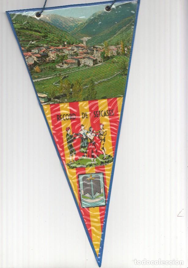 Collection pennants: BANDERIN: SETCASES, Girona - Imagen aerea general y escudo de la localidad - VARIOS