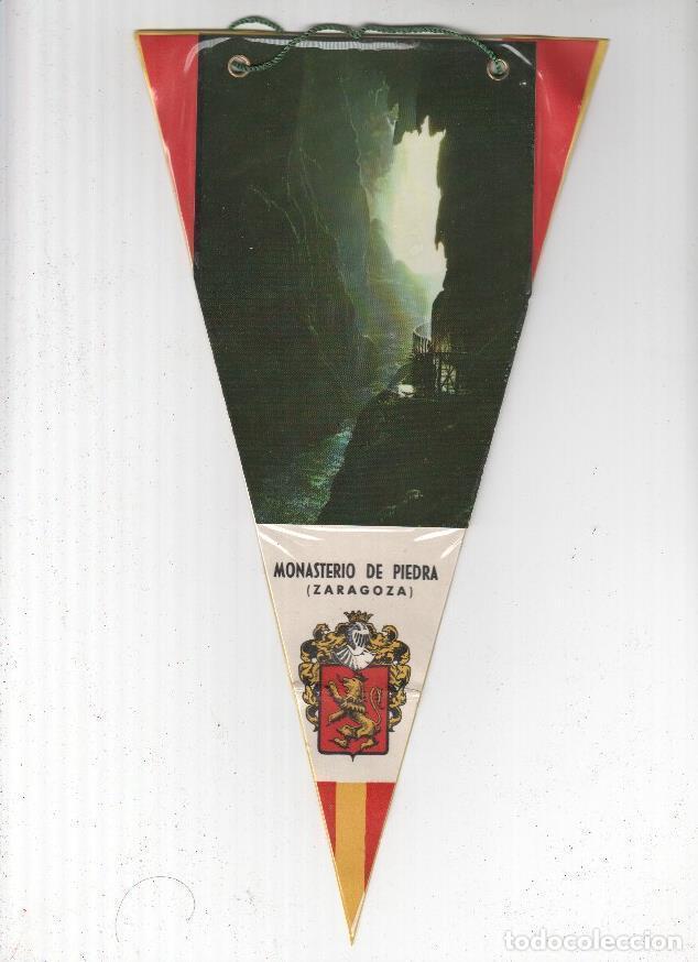 Galhardetes de cole&ccedil;&atilde;o: BANDERIN: ZARAGOZA - Monasterio de Piedra, Vista interior de la Cueva - VARIOS