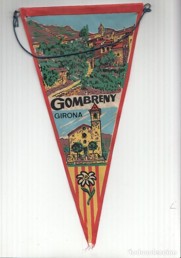 Galhardetes de cole&ccedil;&atilde;o: BANDERIN: GOMBRENY, Girona - Ilustracion de la lovalidad y de la Iglesia de San Pedro de Gombreny -