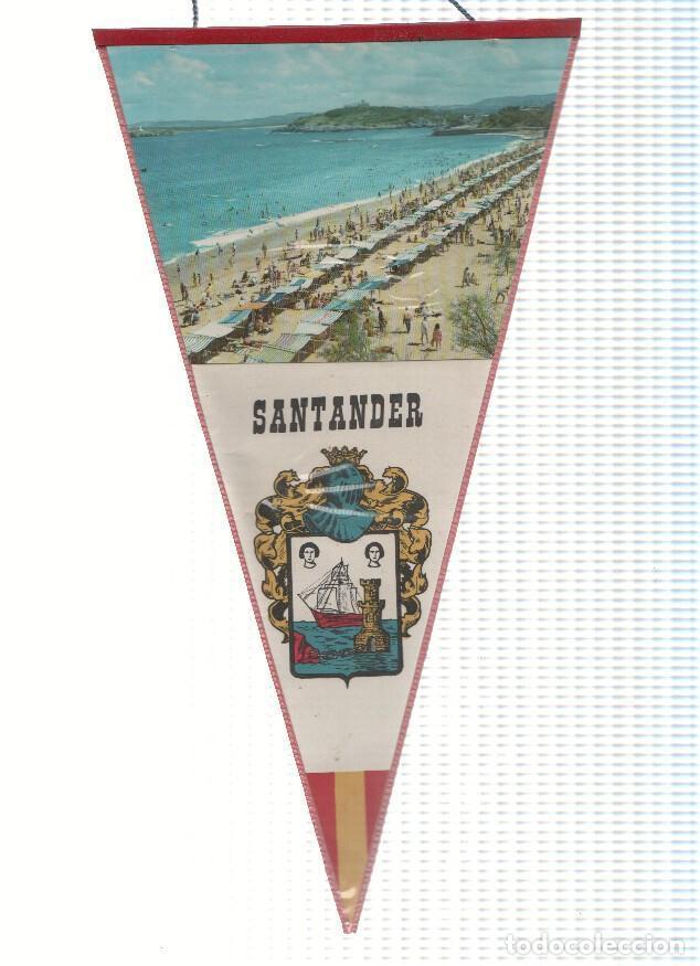 Fanions de collection: BANDERIN: SANTANDER - Imagen de la playa de Santander - Varios