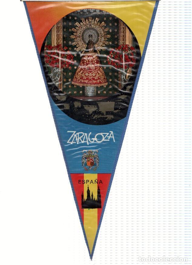 Fanions de collection: BANDERINES: ZARAGOZA - Imagen de Nuestra Se&ntilde;ora del Pilar. Interior de la Basilica - Varios