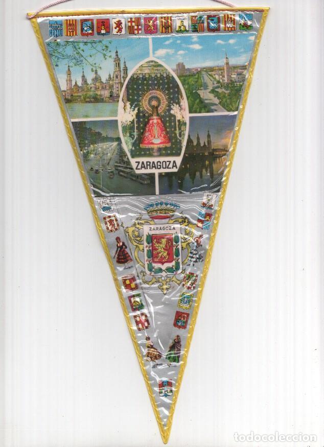 Fanions de collection: BANDERIN: ZARAGOZA - Diferentes Imagenes de la ciudad de Zaragoza y escudo de la ciudad. - Varios