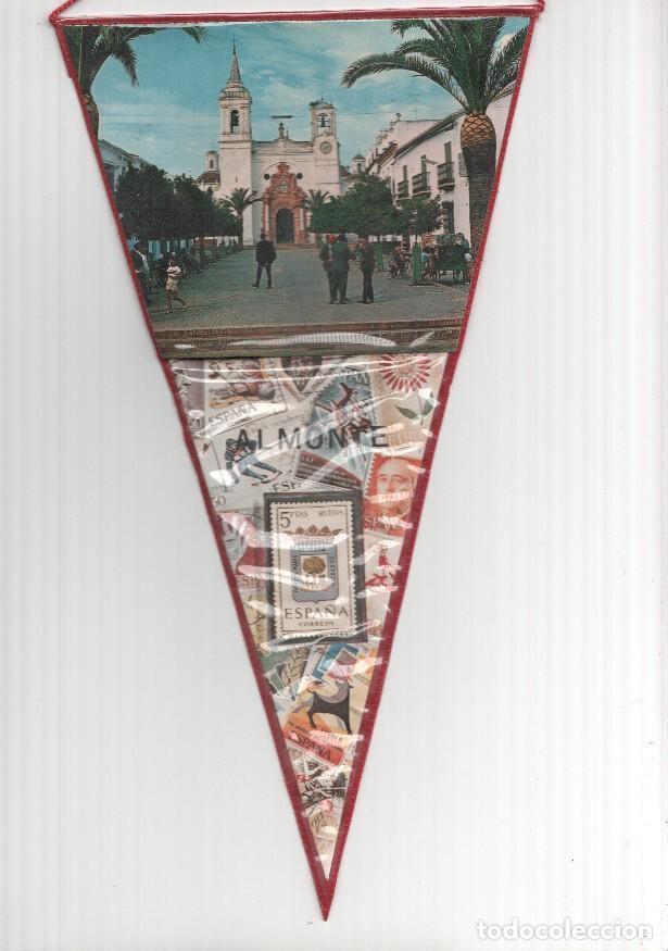 Fanions de collection: BANDERIN: ALMONTE, Huelva - Imagen exterior de la Iglesia de la Asuncion de Almonte - VARIOS