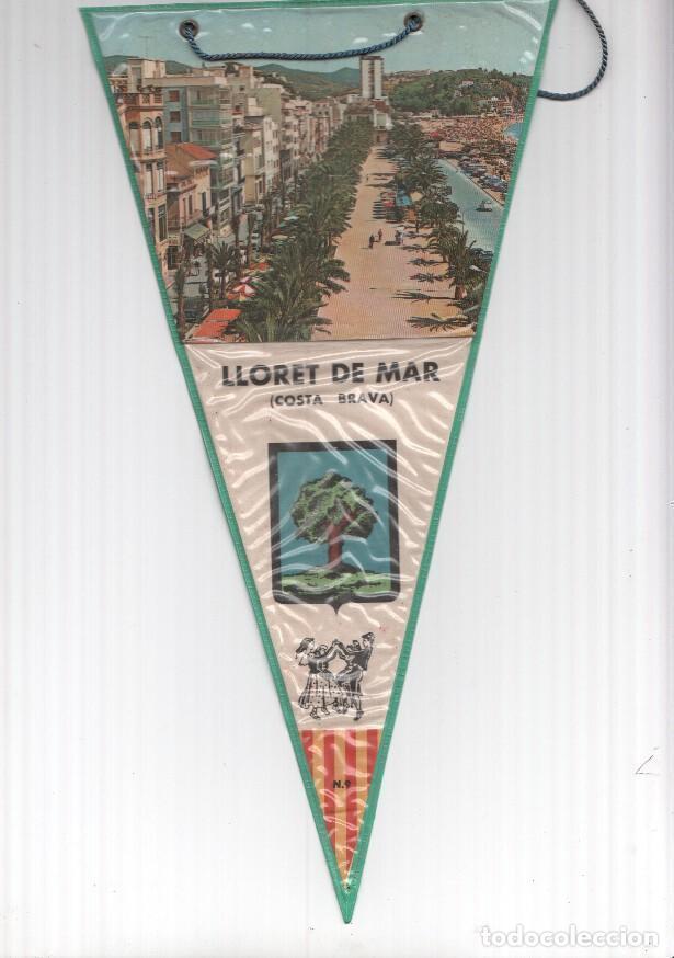 Fanions de collection: BANDERIN: LLORET DE MAR - Imagen aerea del Paseo Maritimo de Lloret de Mar - VARIOS