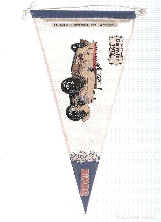 Fanions de collection: Banderin de tela de la Coleccion: Historia del Automovil de BIMBO Numero 11A: DAIMLER 1912 - Varios