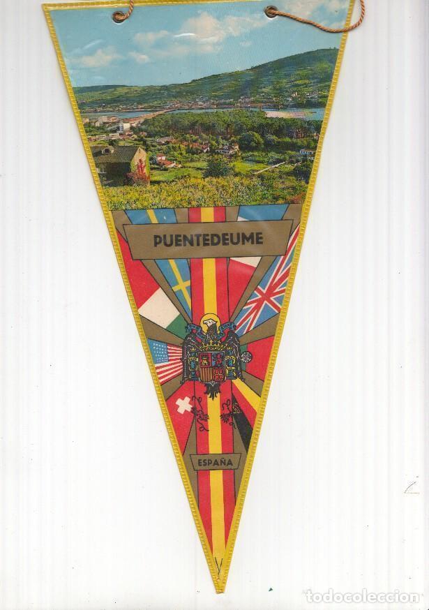 Fanions de collection: BANDERIN: PUENTEDEUME, La Coru&ntilde;a - Imagen general de la localidad - VARIOS