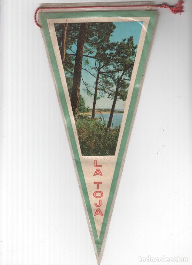 Bandierine di collezione: BANDERIN: LA TOJA - Vista de la playa desde el Pinar - VARIOS