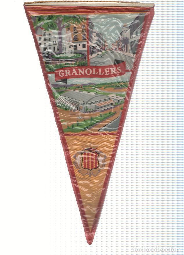 Bandierine di collezione: Banderin: GRANOLLERS, Barcelona - Ilustraciones de la localidad, pavellon Olimpico y escudo de Grano