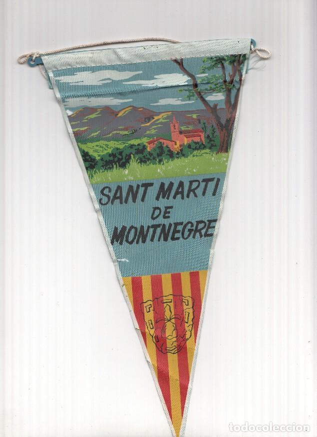 Bandierine di collezione: BANDERIN: SANT MARTI DE MONTNEGRE - Ilustracion de la Iglesia y escudo de la localidad - VARIOS