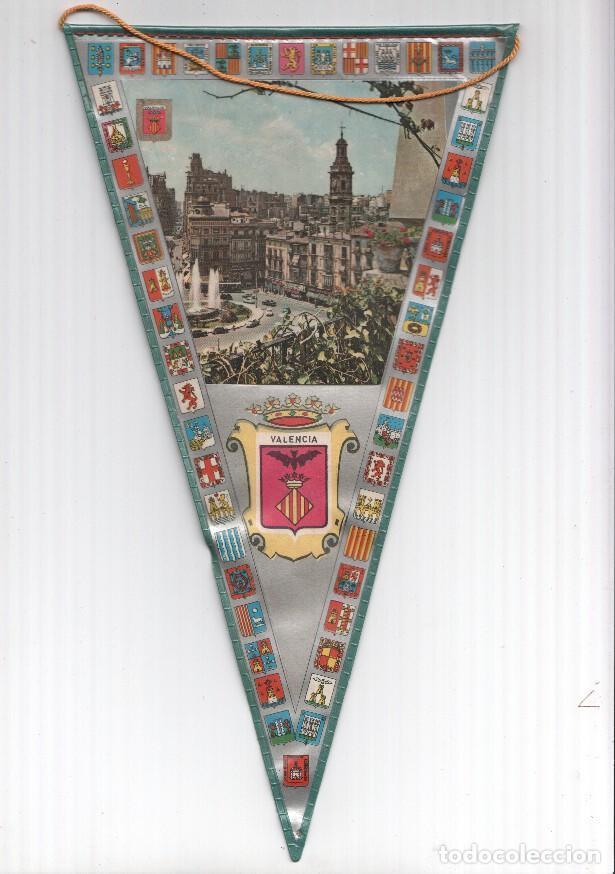 Bandierine di collezione: BANDERIN: VALENCIA- Imagen aerea de la localidad y escudo - VARIOS
