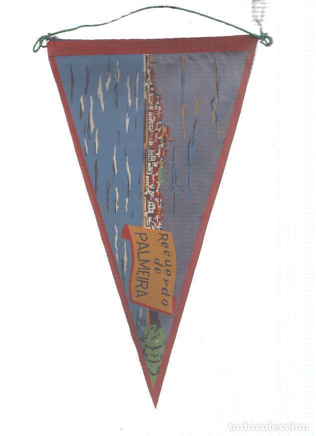 Collection pennants: BANDERIN: PALMEIRA (La Coru&ntilde;a) - Ilustracion del pueblo desde la Costa - VARIOS