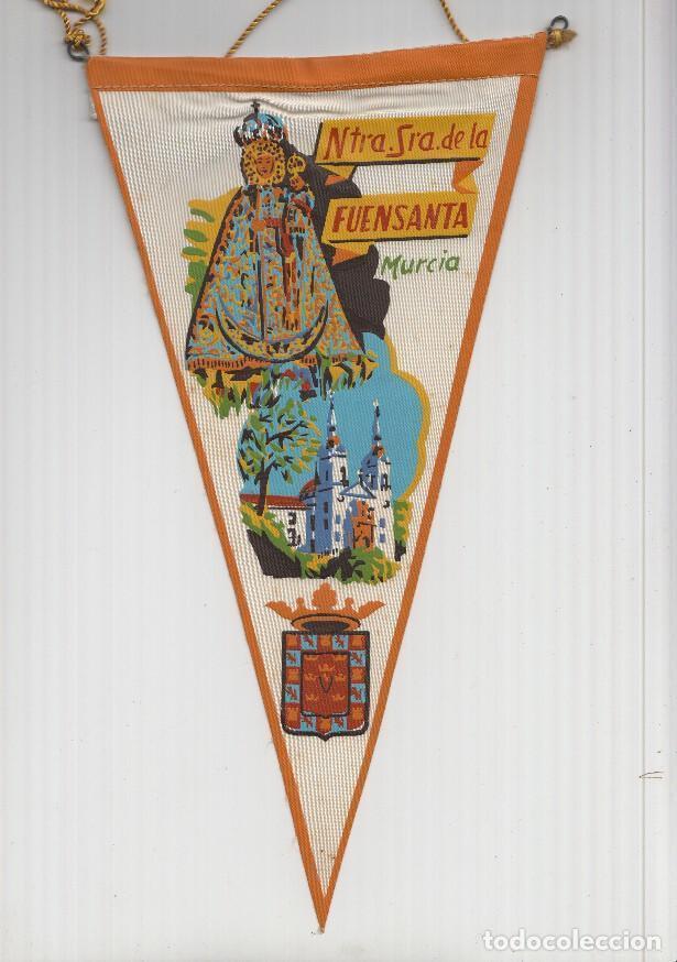 Collection pennants: BANDERIN: MURCIA - Ilustracion de Nuestra Se&ntilde;ora de la Fuensanta y escudo de Murcia - VARIOS