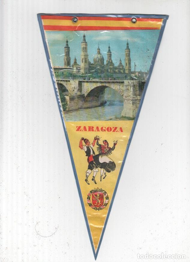Fanions de collection: BANDERIN: ZARAGOZA - Vista de la Basilica y puente del Pilar - VARIOS