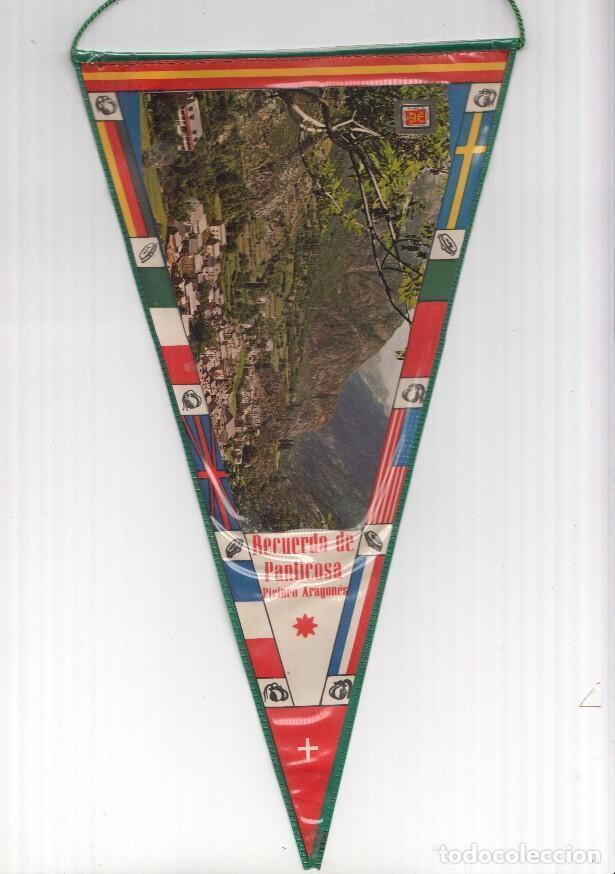 Fanions de collection: BANDERIN: PANTICOSA, Aragon - Imagen aerea de la localidad de Panticosa - VARIOS