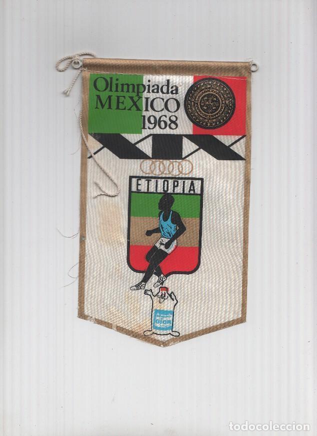 Fanions de collection: Banderin Olimpiada Mexico 1968 : Etiopia (Editor detergentes Gior)