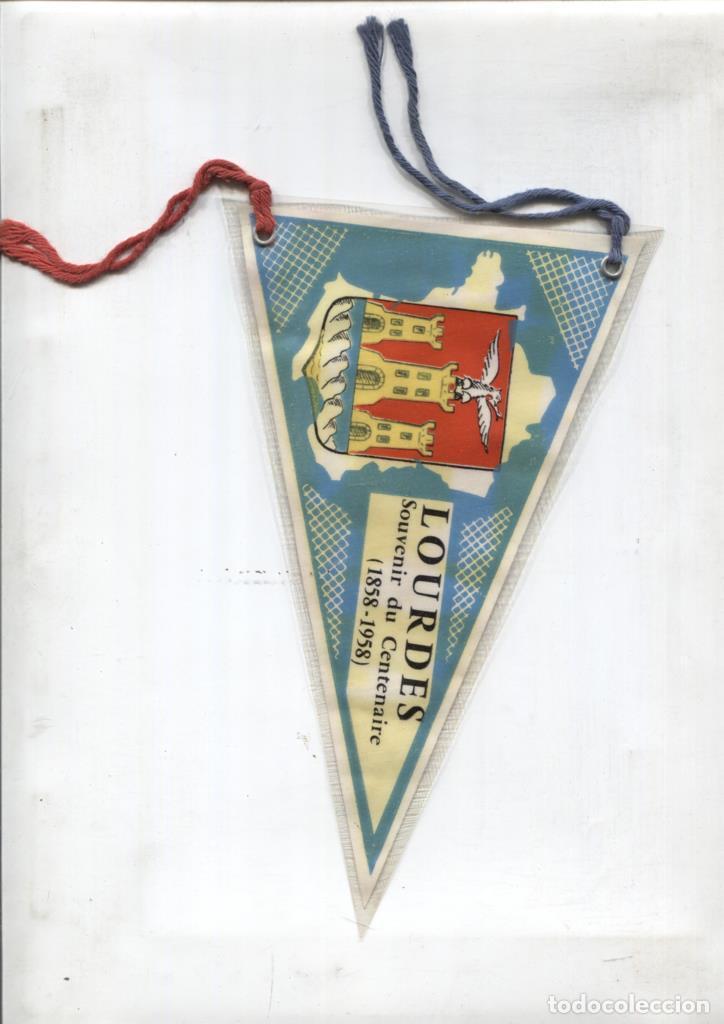 Fanions de collection: BANDERIN: Lourdes souvenir du centenaire 1858-1958 -