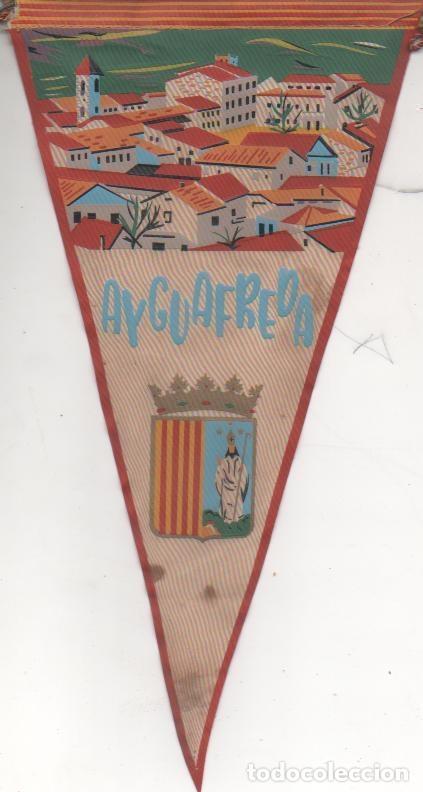 Fanions de collection: Banderin E00187: Banderin Pueblo y Escudo de Ayguafreda