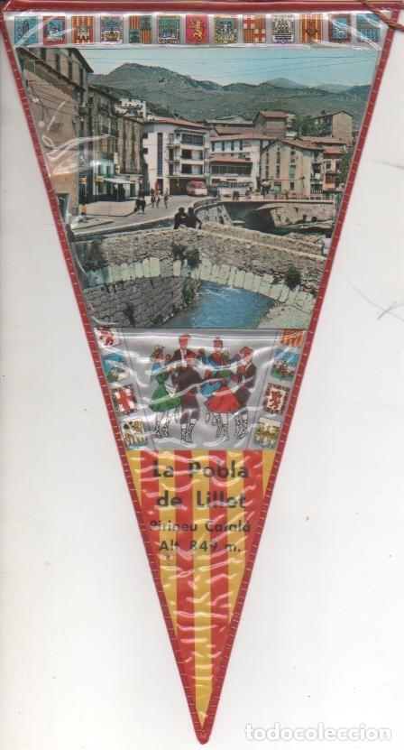 Fanions de collection: Banderin E00058: Banderin Vistas La Pobla de Lillet