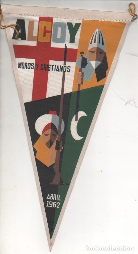 Fanions de collection: Banderin E00020: Banderin Alcoy, Morors y Cristianos 1962