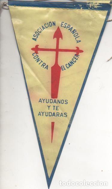 Fanions de collection: Banderin E00412: Banderin Asociaci&oacute;n Espa&ntilde;ola Contra el Cancer