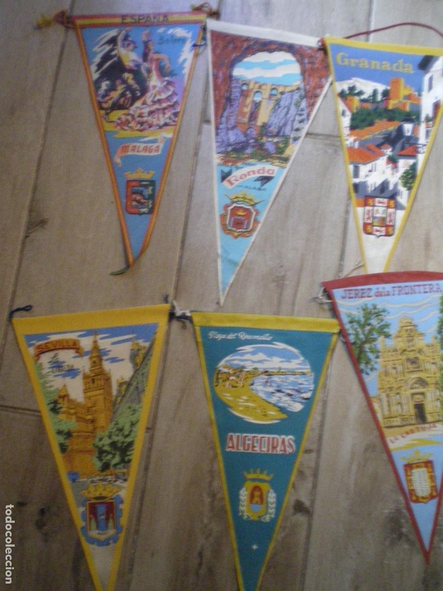 Banderines de colecci&oacute;n: LOTE BANDERINES POBLACIONES ANDALUCIA