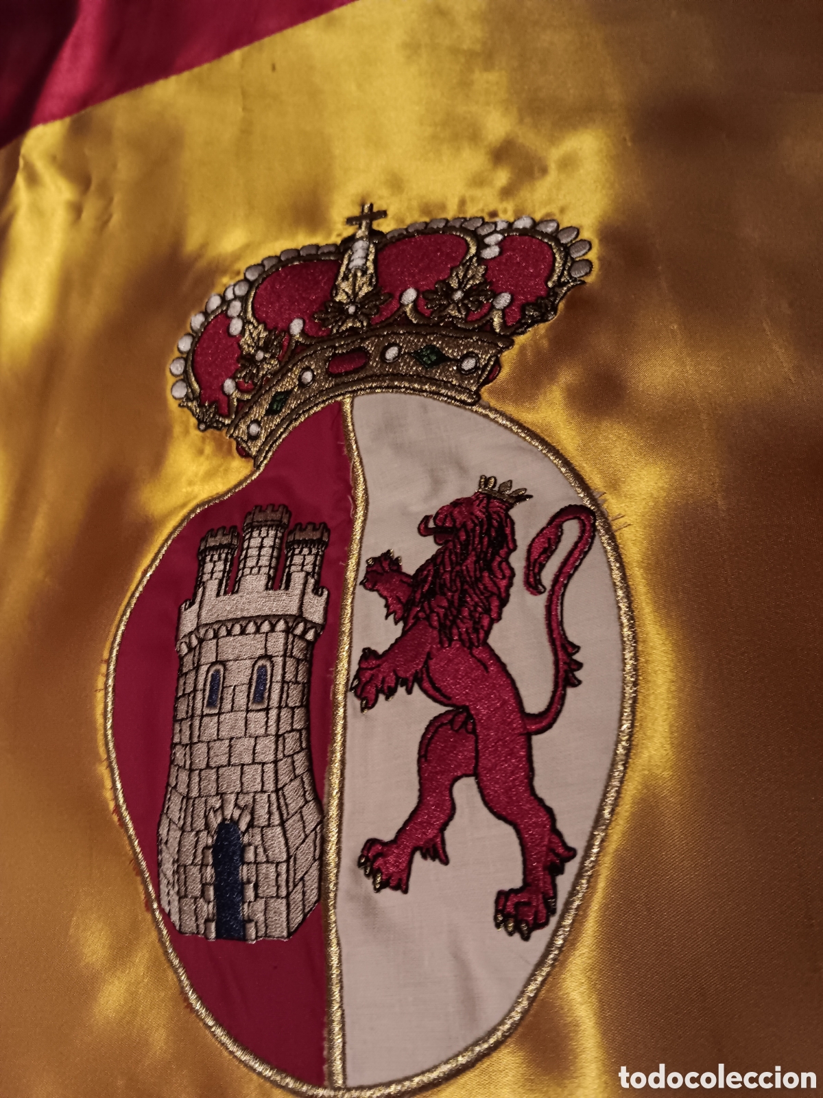 Banderines de colecci&oacute;n: Bandera de Espa&ntilde;a bordada modelo 1785 Ultramar