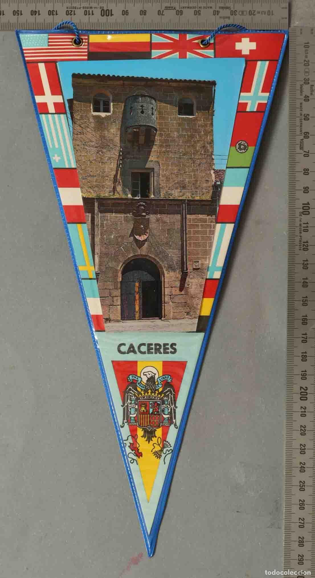 Banderines de colecci&oacute;n: BANDERIN. Caceres - Torre de los Espaderos - Escudo de la localidad