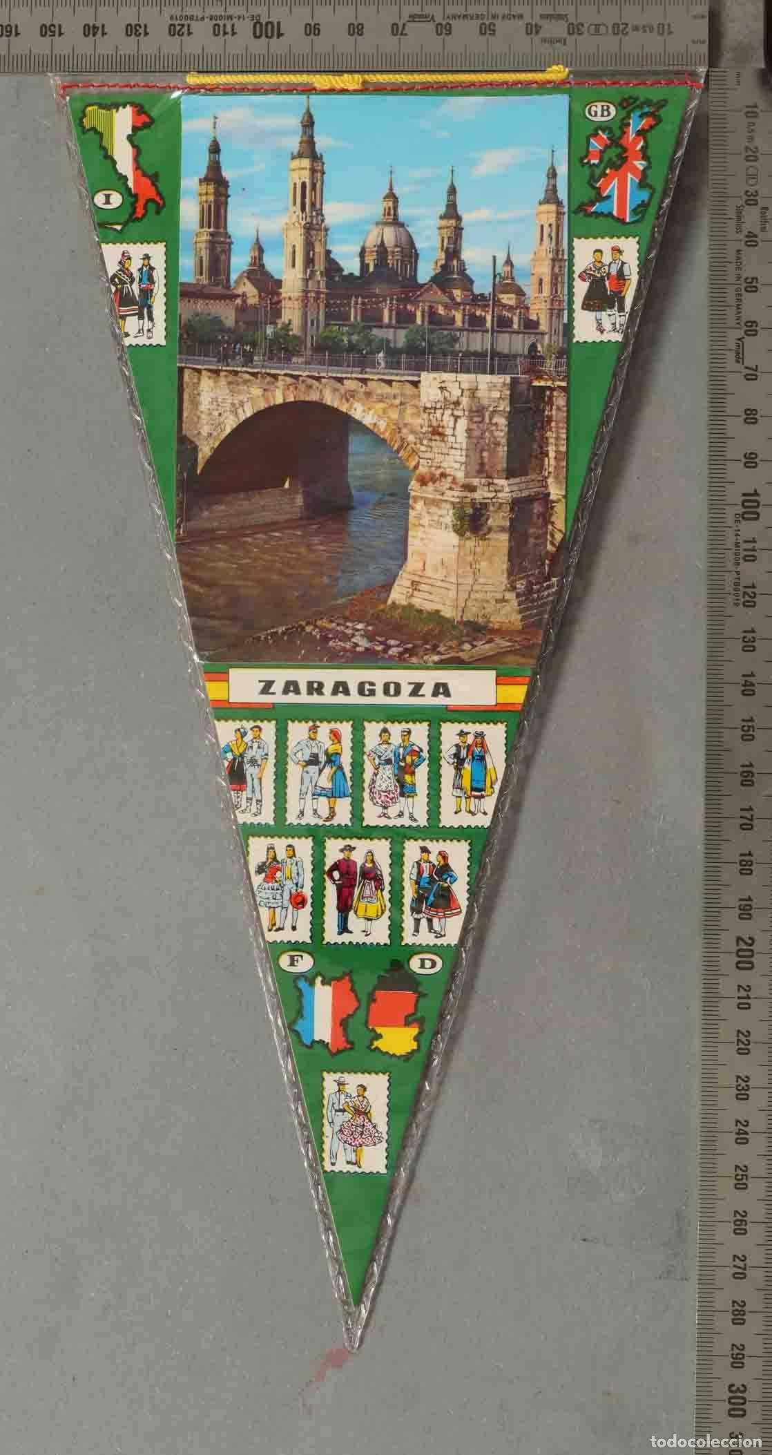Banderines de colecci&oacute;n: BANDERIN. Zaragoza - Puente de Piedra y Bas&iacute;lica del Pilar