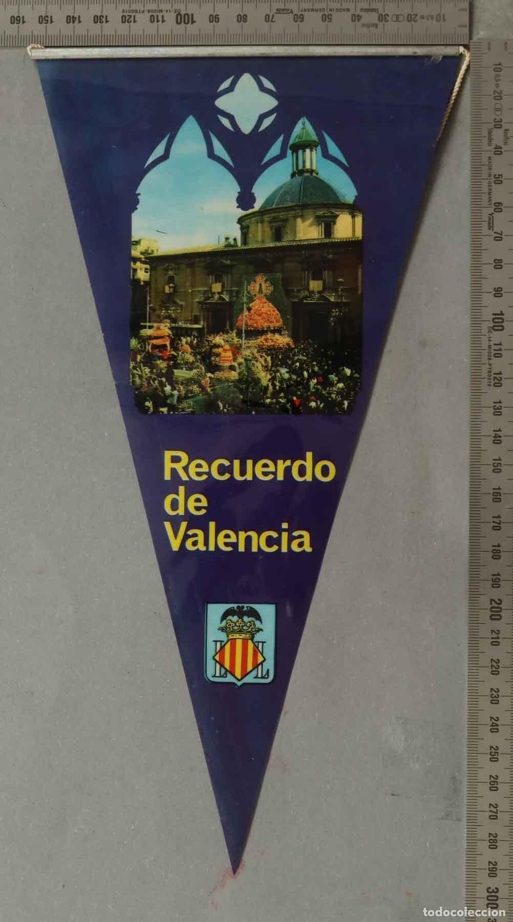 Banderines de colecci&oacute;n: BANDERIN. Valencia - Bas&iacute;lica de la Virgen de los Desamparados - Escudo de la ciudad