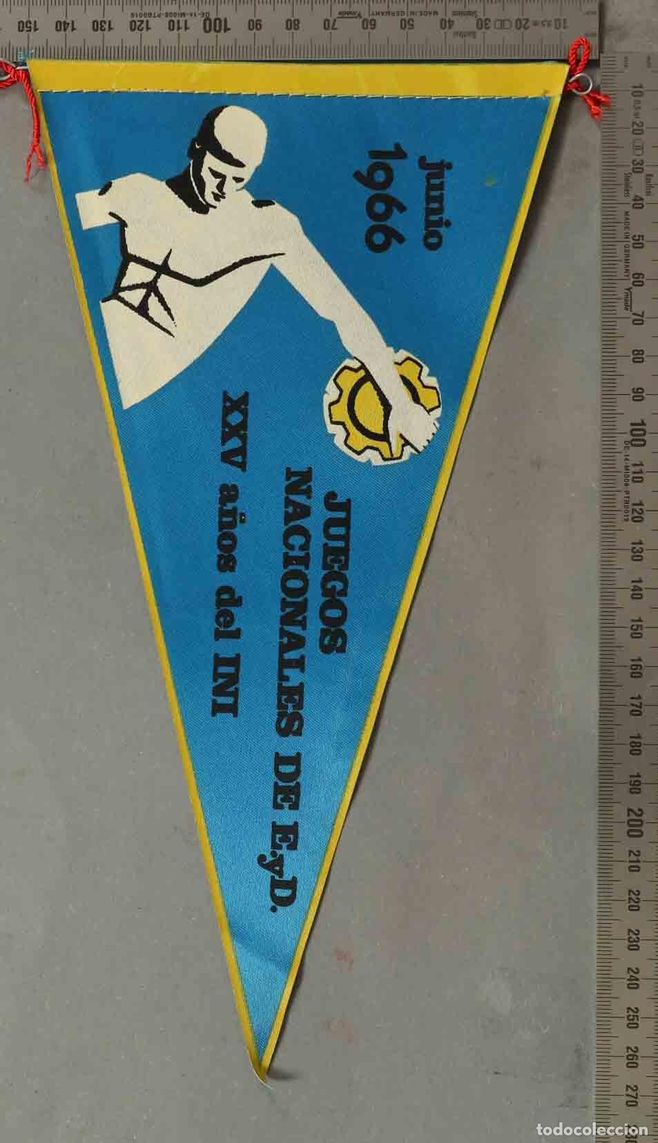 Banderines de colecci&oacute;n: BANDERIN. Juegos Nacionales de E. y D. - XXV a&ntilde;os del INI
