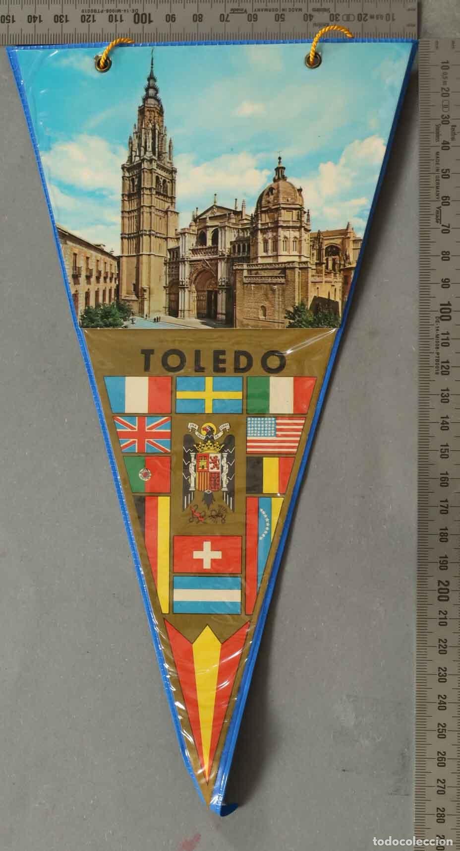 Banderines de colecci&oacute;n: BANDERIN. Toledo - Catedral y Escudo Imperial - Banderas internacionales