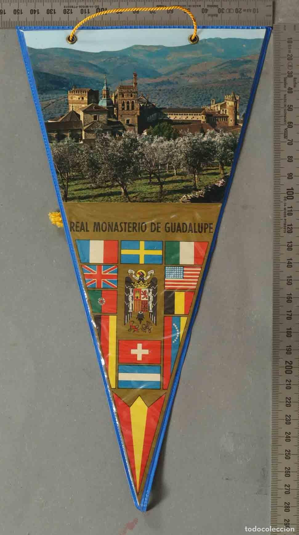 Banderines de colecci&oacute;n: BANDERIN. Monasterio de Guadalupe - C&aacute;ceres - Escudo &Aacute;guila de San Juan - Banderas internacionales