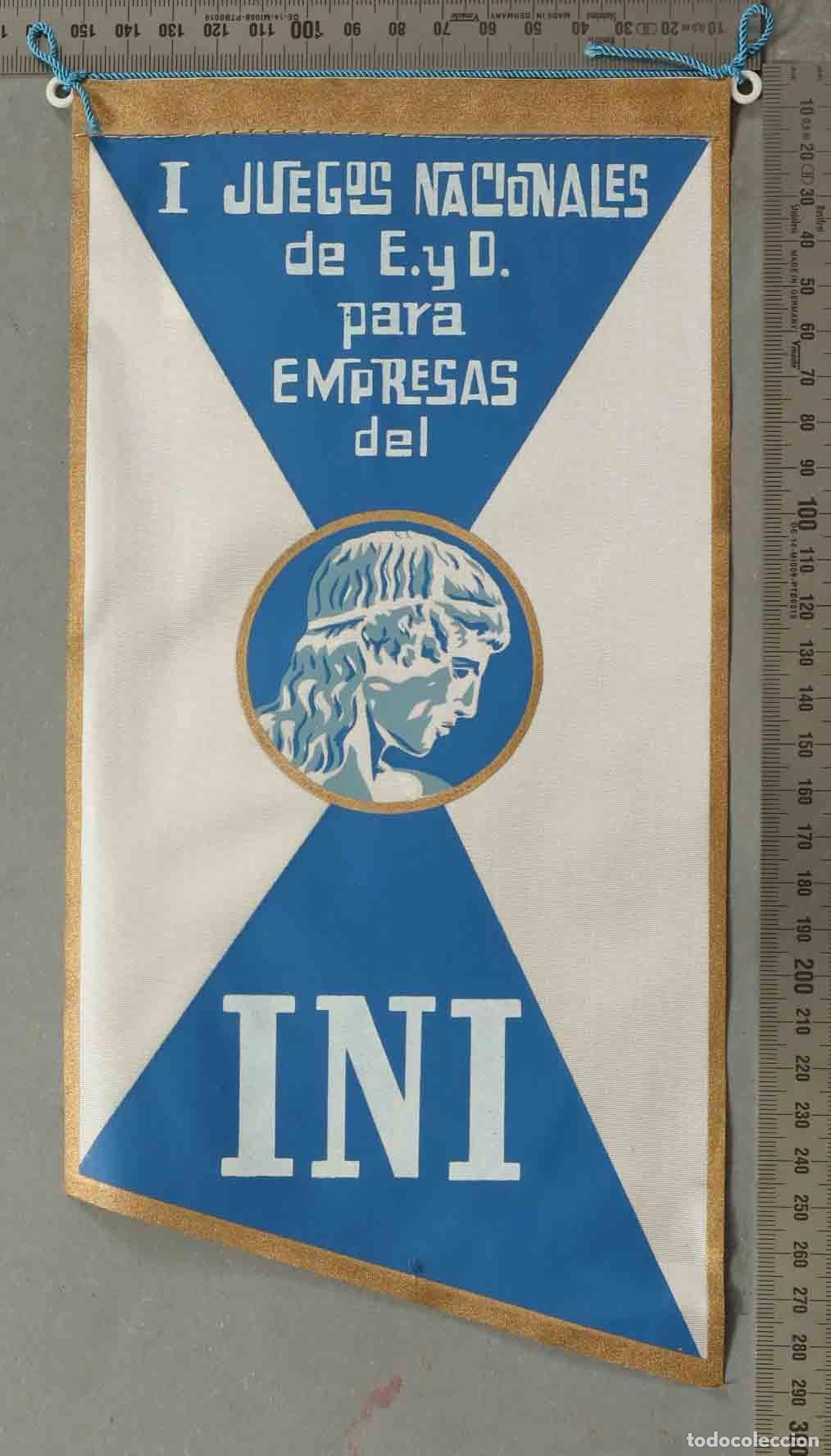 Banderines de colecci&oacute;n: BANDERIN. I Juegos Nacionales de Educaci&oacute;n y Descanso para Empresas del INI - Instituto Nacional de