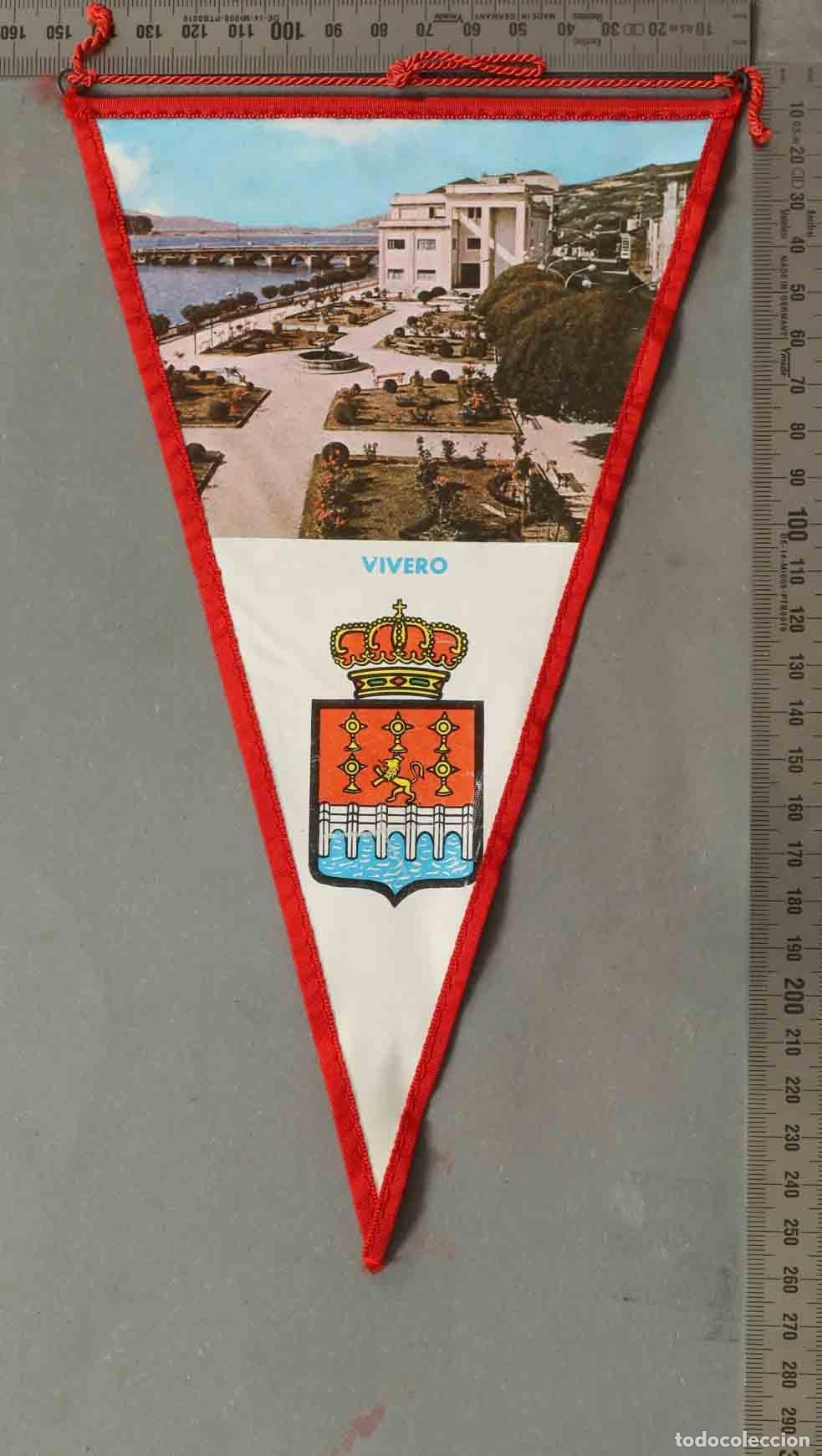 Banderines de colecci&oacute;n: BANDERIN. Vivero - Lugo - Jardines Noriega Varela - Escudo her&aacute;ldico