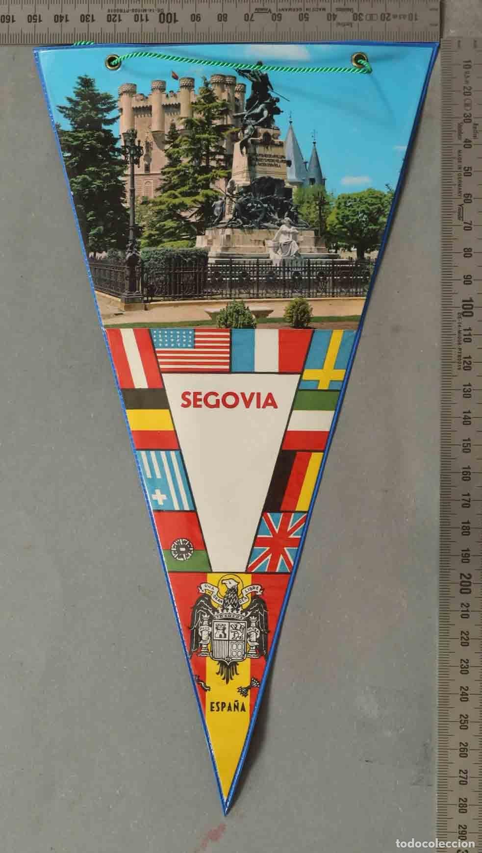 Banderines de colecci&oacute;n: BANDERIN. Segovia - Monumento a Daoiz y Velarde - Escudo &Aacute;guila de San Juan