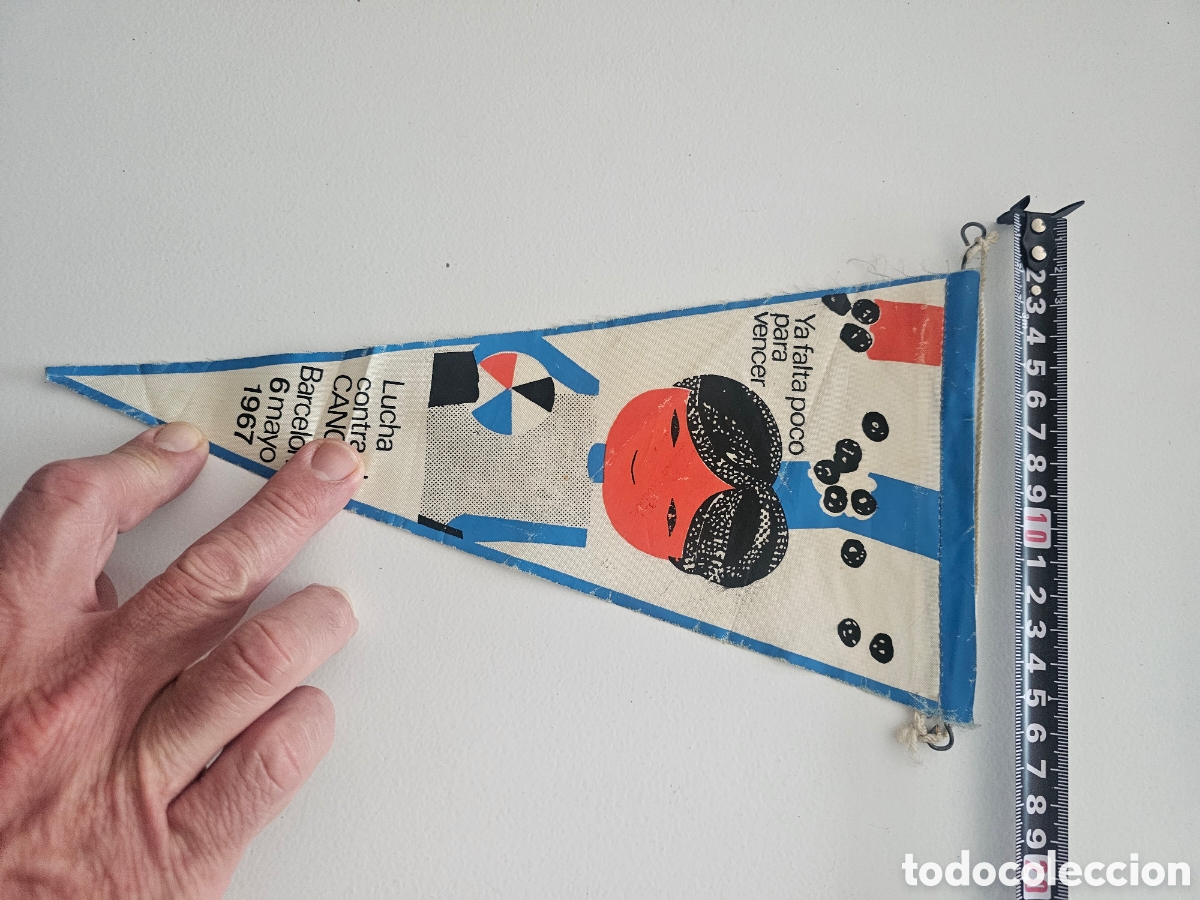 Banderines de colecci&oacute;n: Bander&iacute;n Lucha contra el c&agrave;ncer Barcelona 1967