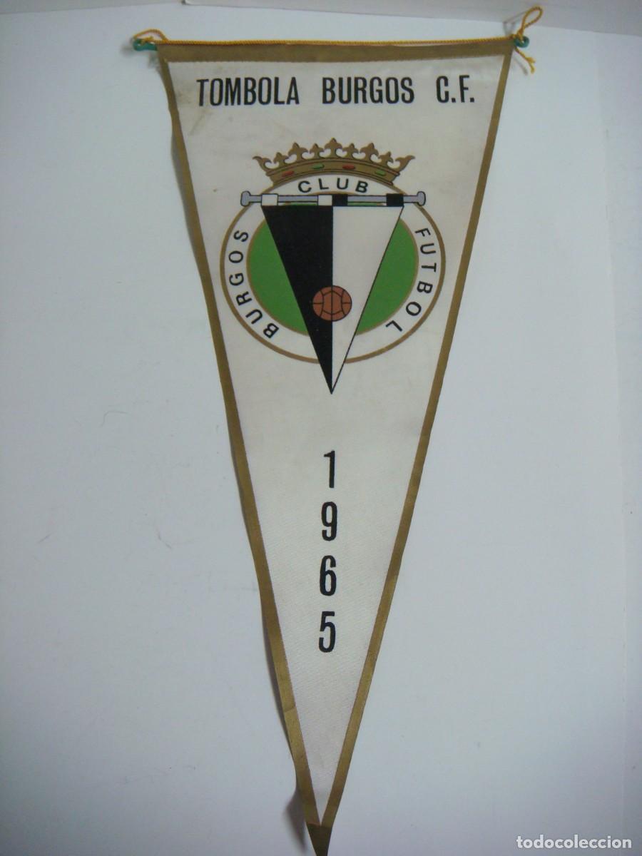 Banderines de colecci&oacute;n: BANDERIN DE TELA A&Ntilde;OS 1965 DE TOMBOLA BURGOS C.F.-(&)