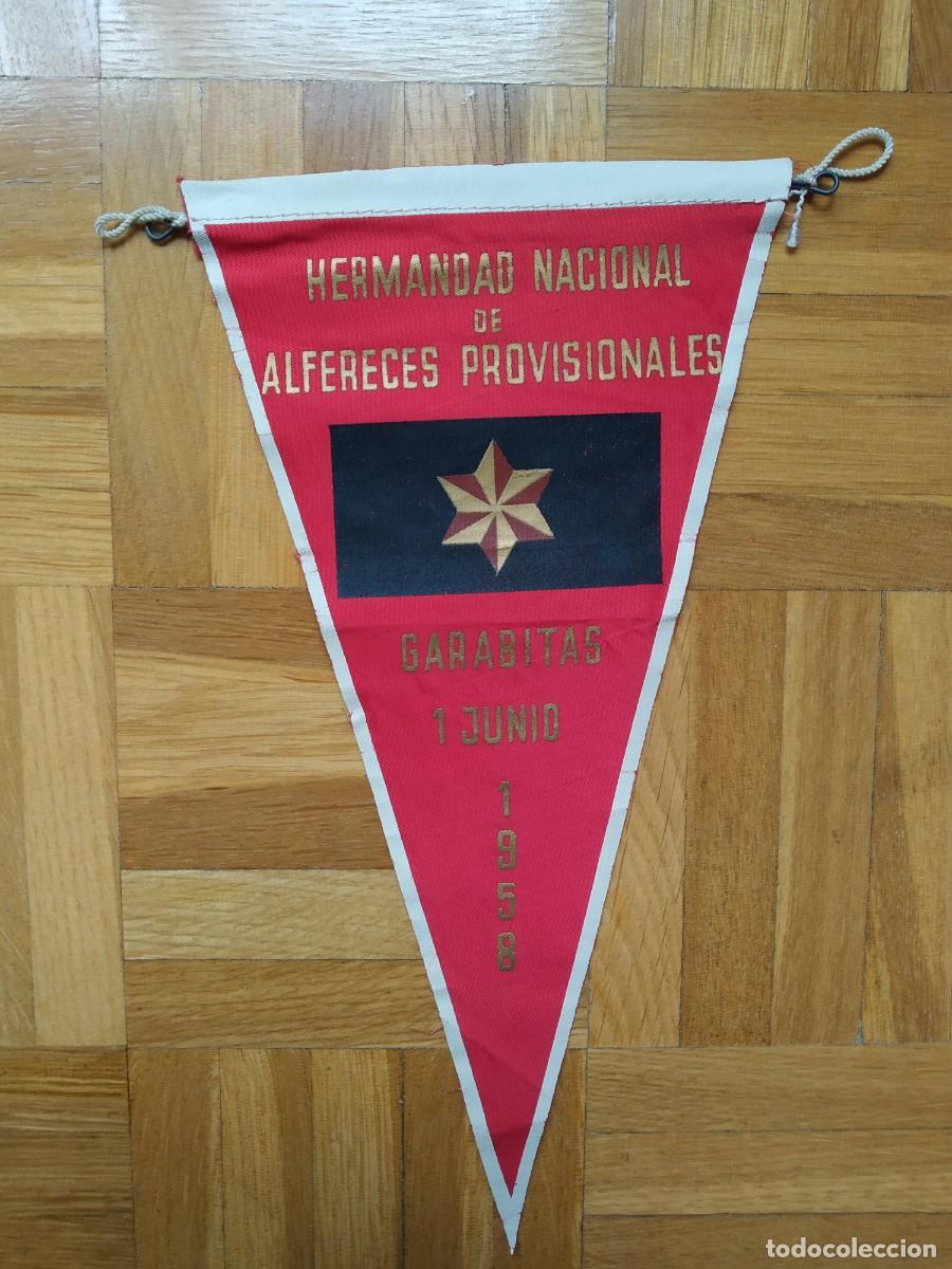 Sammlung von Wimpeln: BANDERIN MILITAR HERMANDAD DE ALFERECES PROVISIONALES GARABITAS 1 JUNIO 1958 VER FOTOS