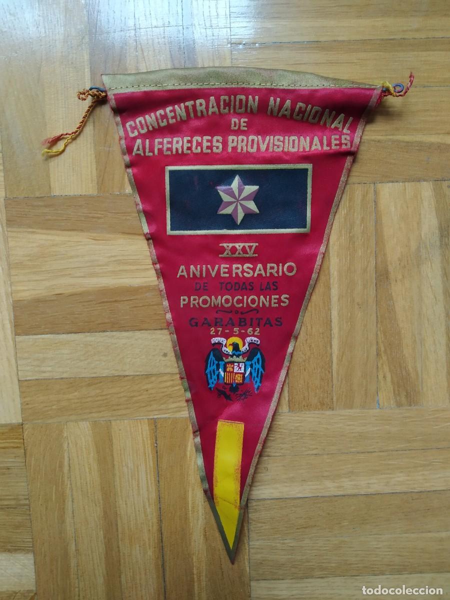 Sammlung von Wimpeln: BANDERIN MILITAR CONCENTRACION NACIONAL DE ALFERECES PROVISIONALES GARABITAS 1962 VER FOTOS