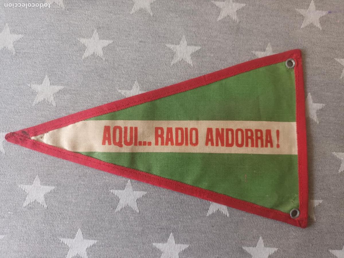 Banderines de colecci&oacute;n: BANDERIN AQUI RADIO ANDORRA. CLUB RADIO ANDORRA