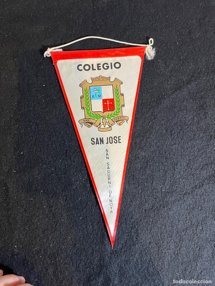 Bandierine di collezione: Bander&iacute;n Colegio San Jos&eacute; Sant Sadurn&iacute; de Noya vintage escolar a&ntilde;os 60 70