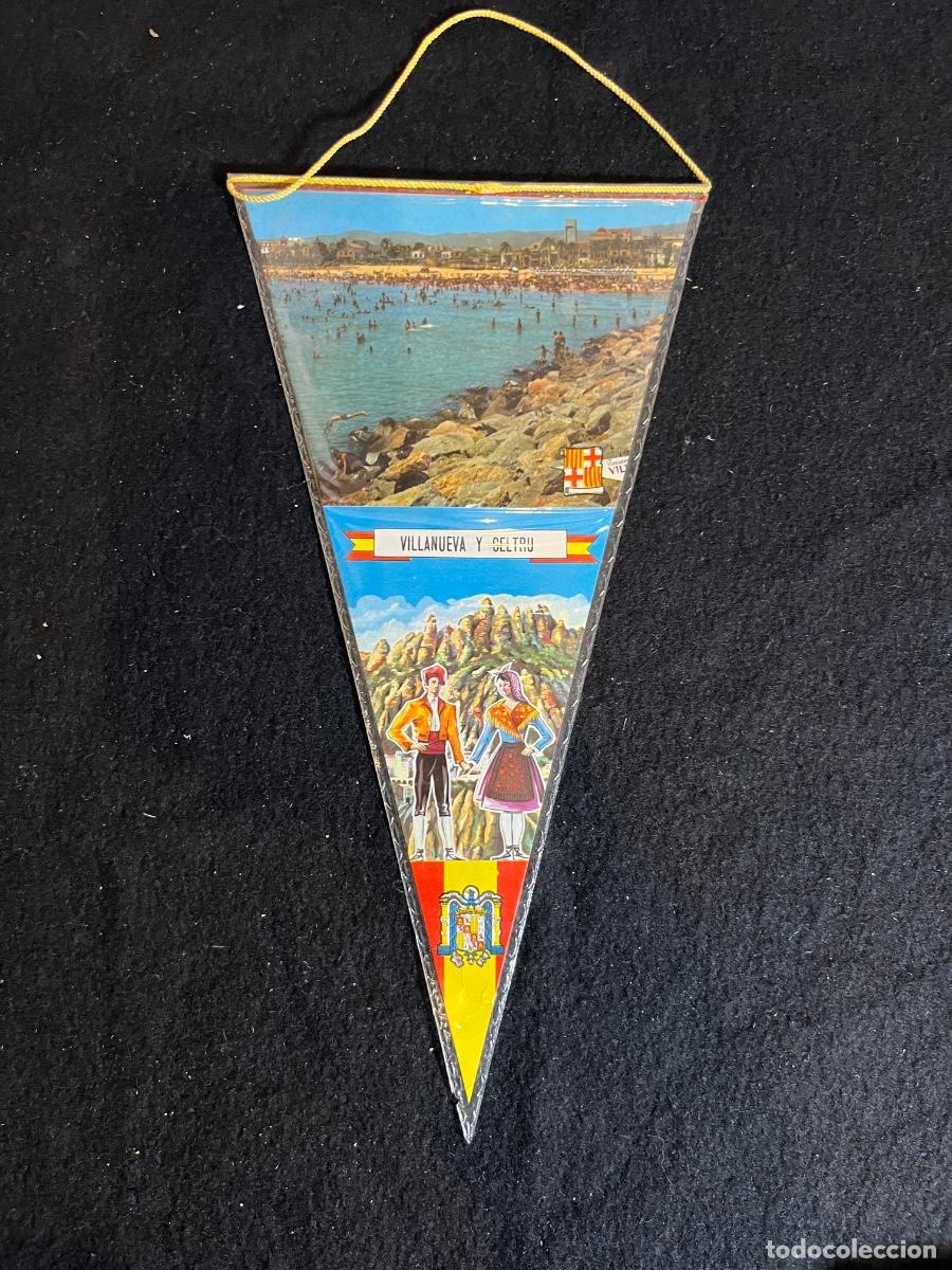 Bandierine di collezione: Bander&iacute;n Villanueva y Geltr&uacute; vintage Vilanova i la Geltr&uacute; souvenir a&ntilde;os 60 70