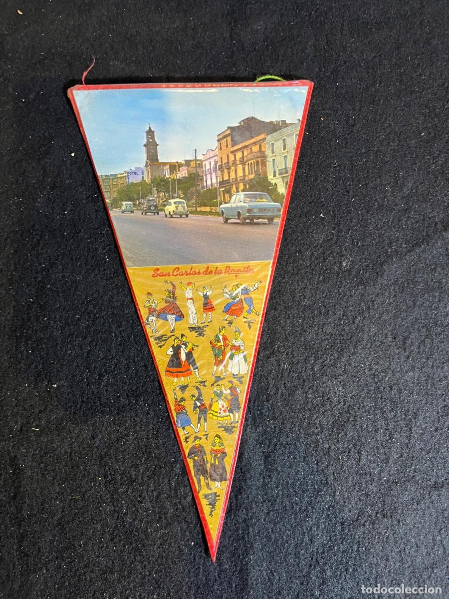 Bandierine di collezione: Bander&iacute;n San Carlos de la R&aacute;pita vintage Delta del Ebro souvenir a&ntilde;os 60 70
