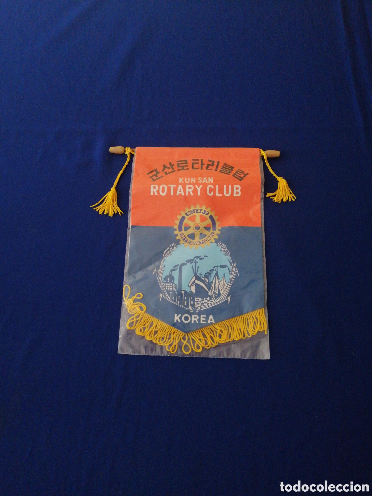 Banderines de colecci&oacute;n: ROTARY CLUB - KUN SAN - ROTARY INTERNACIONAL - KOREA - BANDERIN EN SU ENVASE ORIGINAL SIN ABRIR