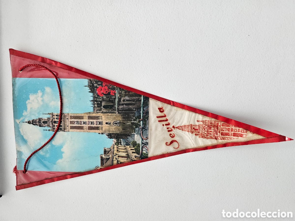 Banderines de colecci&oacute;n: Bander&iacute;n de Sevilla La Giralda 1960s 1970s
