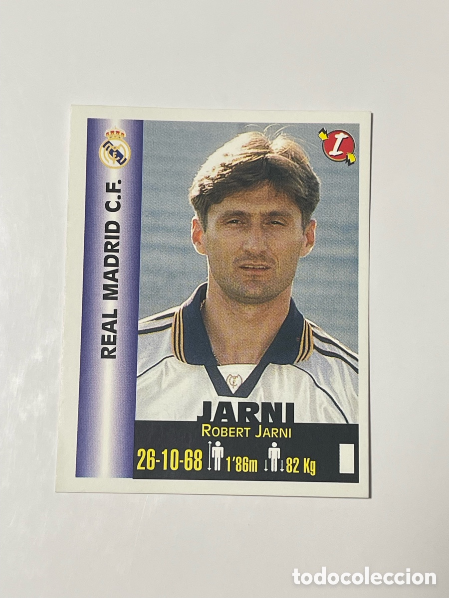 Banderines de colecci&oacute;n: Robert Jarni Real Madrid Panini Equipos de Europa 1999 #298