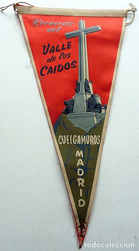 Banderines de colecci&oacute;n: ANTIGUO BANDER&Iacute;N DEL VALLE DE LOS CA&Iacute;DOS (CUELGAMUROS) - 28 CM - BUEN ESTADO