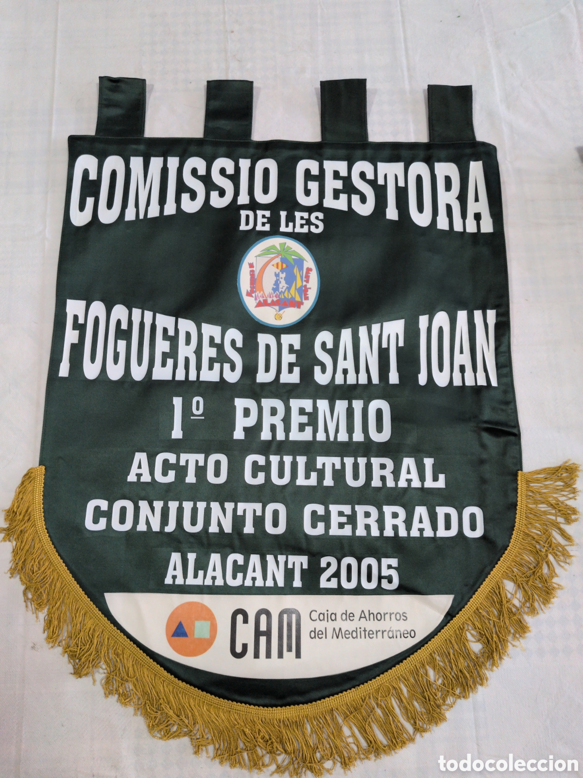 Banderines de colecci&oacute;n: Bander&iacute;n Comisi&oacute;n Gestora Hogueras San Juan Alicante 1&deg; Premio Acto cultural conjunto cerrado 2005